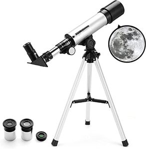 Artnery Explore The Universe WithTelescope Zoom 90X HD Focus Astronomical Refractor with Portable Tripod Stand - High Power Telescope Gifts for Kids, Adults, and Beginners