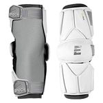 Epoch Integra Elite Lacrosse Arm Guards with 2-Step Molded Multi-Density Foam, Large, White