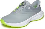 Skechers Men's Flow Slip-in Spikeless Golf Shoe Sneaker, Gray Twist Fit Laces, 12