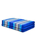 Leewadee Trifold Mattress XL – Comfortable Thai Massage Pad, Foldable Relaxation Floor Mattress Filled with Kapok, Perfect to Use as a Sleeping Mat 200 x 100 cm, Blue