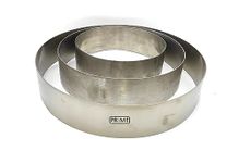 Prime Bakers and Moulders Stainless Steel Cutters, Set of 3 Rings- 4,5,6 inches Round Cut Outs