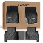 LASFIT Floor Mats Fit for Jeep Grand Cherokee 2022-2025 New (NOT for WK or Grand Cherokee L), All Weather Custom Fit Car Floor Liners 1st & 2nd Row, Black