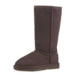 Shenduo Half-boots for Women Winter Tall Snow Boots Classic 5.5UK DA5815 Chocolate 39EU