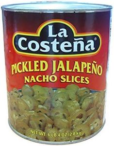 La Costena Pickled Jalapeno Nacho Slices in Can, 2.8 kg