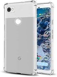 USTIYA Case for Google Pixel 2 XL Clear TPU Four Corners Protective Cover Transparent Soft