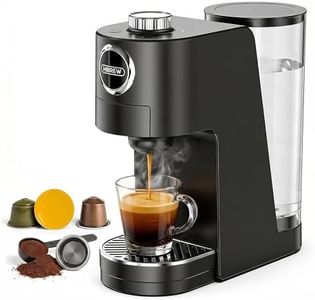 HIBREW H3C 3-in-1 Pod Coffee Machine, 19 Bar Espresso Machine