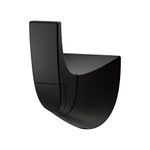 Pfister Karci Bathroom Towel Hook Robe Hook Coat Hook, Wall-Mounted, Screw-in, Matte Black Finish, BRHKA0B