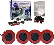 Dolphin DFM400F Front Parking Sensors With Longer Leads. Flush Fit OEM Style 4 Sensor Audio Alert Kit With Rocker Switch (Matt Black)