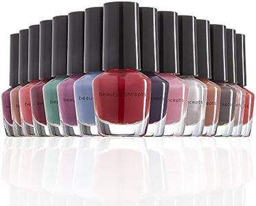 Beauty Concepts Nail Polish Set - Set of 15 MINI Cool Nail Polish Colors, Quick Dry Nail Polish