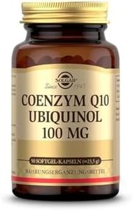 SOLGAR® Coenzym Q10 Ubiquinol | 100 mg pro Tagesportion | Hohe Bioverfügbarkeit | Aus natürlichem Olivenöl | Nicht-oxidierte Form des Coenzyms Q10 | 50 Softgel-Kapseln für 50 Tage