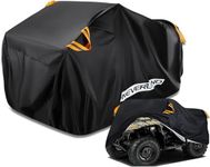 NEVERLAND XL Quad ATV Tarpaulin NEVERLAND Vehicle Cover Protection Cover 190T 210 x 120 x 115 cm Phosphorescent Dirt-Repellent Winterproof Dustproof Rain UV Protection Black