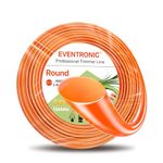 Weed Eater String, Eventronic 095 Trimmer Line of 295-Feet, Trimmer Line for Universal Replacement, Round Weed Wacker String Fits Medium& Heavy Grass&Weeds, String Trimmer Line of Orange Premium Nylon