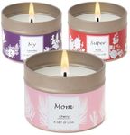 Scented Candles Gifts for Mom, 3 Pack 2.6 oz Natural Soy Aromatherapy Candles for Mom, My Super Mom Candles Set Gift, Birthday Gifts for Mom, Small Candle Gift for Mother's Day,Thanksgiving,Christmas