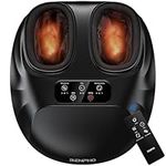 RENPHO Foot Massager Machine with Heat and Remote, Electric Shiatsu Kneading Foot Massager with Wireless Control, Relieve Plantar Fasciitis and Tired Muscles, Christmas Gifts, Fits Men Size Up to 14