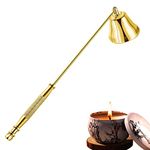 Esteopt Candle Snuffers for Candles, Candle Snuffer Made of Stainless Steel, Candle Snuffer with Long Handle and Gift Box Packaging Suitable for Gifts (Gold)