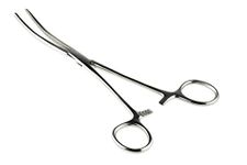 SE 681FC 8-Inch Curved Forceps Stainless Steel