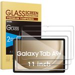 SPARIN Screen Protector for Samsung Galaxy Tab A9 Plus / A9+ 11 inch 2023, 9H Tempered Glass Film for Galaxy Tab A9+, 2 Pack, Installation Alignment Frame Included