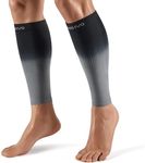 CAMBIVO Calf Compression Sleeves(20-30 mmHg), Compression Sleeves Leg Men and Women for Shin Splint, Running, Hiking - 1 Pair(Gray, Medium)