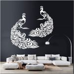 TICSER Reusable Wall Stencil, for Home, Office Wall Decoration (16 inch x 24 inch) (Peacock DIY)