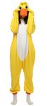 PENGMAI Duck Onesie Costumes Pajamas Women Men Animal Cosplay One Piece Halloween Xmas Homewear