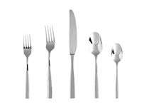 Fortessa Lucca 18/10 Stainless Steel Flatware, 20 Piece Place Setting, Service for 4
