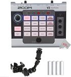 Zoom V3 Vocal Processor & Zoom HRM-7 Handy Recorder Mount (7 Inch), for Streaming, Recording, and Live Performance