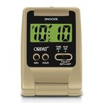 Ajanta Orpat Digital Alarm Clock with Snooze and Light Function (10x7.1x2 cm_Apricot)