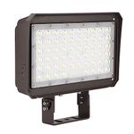 kadision 150W LED Flood Light with Dusk-to-Dawn Photocell, 150W/100W/75W Adjustable 130lm/W 5000K Daylight 100-277V IP65 Waterproof, Trunnion Mount LED Parking Lot Light, ETL Listed