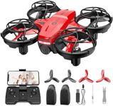 Holy Stone HS420 Mini Drone with HD FPV Camera for Kids Adults Beginners, Pocket RC Quadcopter with 2 Batteries, Toss to Launch, Gesture Selfie, Altitude Hold, Circle Fly, High Speed Rotation