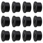 Desk Grommet, 3/4 Inch Flexible Rubber Grommets, Silicone Cable Cord Grommet Wire Hole Cover for Desk, Table and Other Furnitures(12Pack)