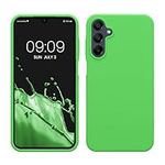 kwmobile Case Compatible with Samsung Galaxy A15 5G Case - TPU Silicone Phone Cover with Soft Finish - Lime Green