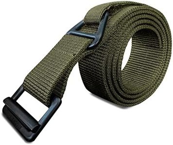 WOLF TACTICAL Everyday Riggers Belt - Tactical 1.75” Nylon Web Belt for CQB, CCW (OD Green, L (42-51))