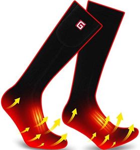 QILOVE Electric Heated Socks,Battery Operated Heating Sox Men Women Foot Warmers Hunting Skiing Hiking Camping Sock