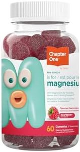 Chapter One Magnesium Gummies, Great Tasting Magnesium for Kids, Calm Kids Magnesium, Magnesium Gummies for Women and Men, Certified Kosher, (60 Flavored Gummies)