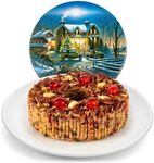 Beatrice Bakery Co. Original Fruitcake in Holiday Tin, Grandma's Old Fashioned Fruit and Nut Freshly Made, Brandy, Bourbon and Rum Fruitcake, Est. 1917 (32 oz Tin)