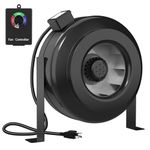 12 Inch Inline Duct Fan, 942 CFM Inline Fan Duct Exhaust Fan with Speed Controller for Grow Tent, Indoor Garden Ventilation, NSK/SKF bearings, ETL Listed
