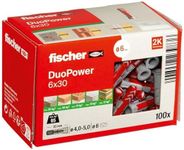 fischer 555006 DUOPOWER Wall Plug, 