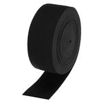 uxcell Elastic Band for Sewing 2 Inch x 14 Yard Flat Knit Elastic Spool Heavy Stretch High Elasticity for Wigs Pants DIY Projects, Black