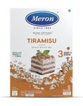 Meron Tiramisu|Instant Dessert Mix|Italian No-Bake Dessert|Natural Flavour & Colour|Creamy Texture|Vegan|Easy Preparation|200 Gram