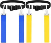 DkOvn Flag Football Belt, 2/4/10/14pcs Adjustable Flag Football Belt with Belt and Flags, for Youths, Adults