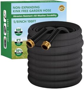 Garden Hose 100FT, Non-Expanding Water Hose Ultra Lightweight, Kink-Free, Burst-Resistant, Lead-Free, Durable & Flexible High-Pressure Hose for Yard, Lawn, Outdoor, Car Washing