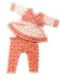 ANNA'S Fashion Printed Cotton Anarkali Kurti pajami Dress for Baby Girls(orange-6-12 Month)