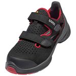 Uvex Men S1 P SRC 1 G2 6836238 ESD Safety Sandals S1P Dress Size: 38 red/Black, 1 Pair, EU