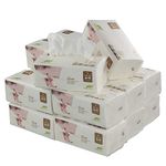 Ikando Pack of 16 Soft Facial Tissues Paper Napkin, 4-Ply Boxed Tissues, 100 Sheets per Pack