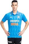 adidas Dream 11 India Cricket ODI Fan Jersey (UK, Alpha, L, Regular, Regular, Right Blue)