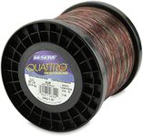 Hi-Seas Quattro Monofilament Line, 50 lb / 22.6 kg Test, 028 in / 0.70 mm Dia, 4-Color Camo, 1000 yd / 914 m