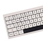 Black and White PBT Keycaps, Moa Profile Keycap, Cute Round Keyboard Keycap, 144 Keys Dye-Sublimation Keycap Set With Keycaps Puller for Mechanical Keyboard 60% 75% 100%