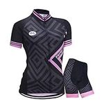 Women's Short Sleeves Cycling Jersey Suit Bike Shirts Breathable Quick Dry Jacket 3D Gel Padded Shorts Sports Clothing