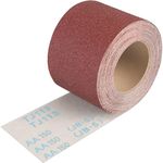 Shineboc Emery Cloth Roll 150 Grit Sandpaper 3.66 x 394 Inch Aluminum Oxide Abrasive Continuous Sandpaper Roll for Wood Furniture Metal Polished Glass Sanding Paper Sander Belts