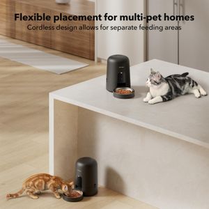 PETLIBRO Automatic Cat Feeder – WiFi App Control, Battery Operated, Portion Adjustable